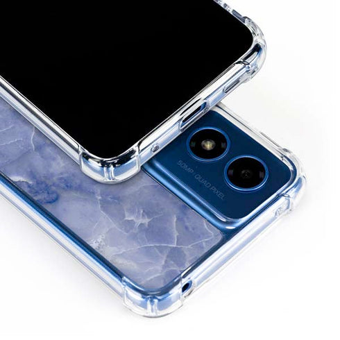 Crushed Blue Moto G 5G (2024) Clear Case